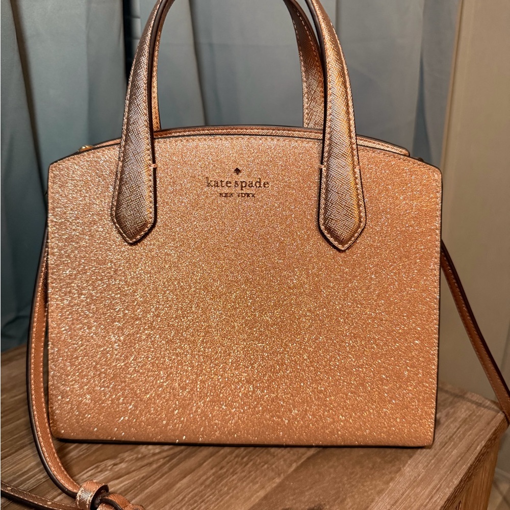 Kate Spade Sparkling rose Gold Satchel